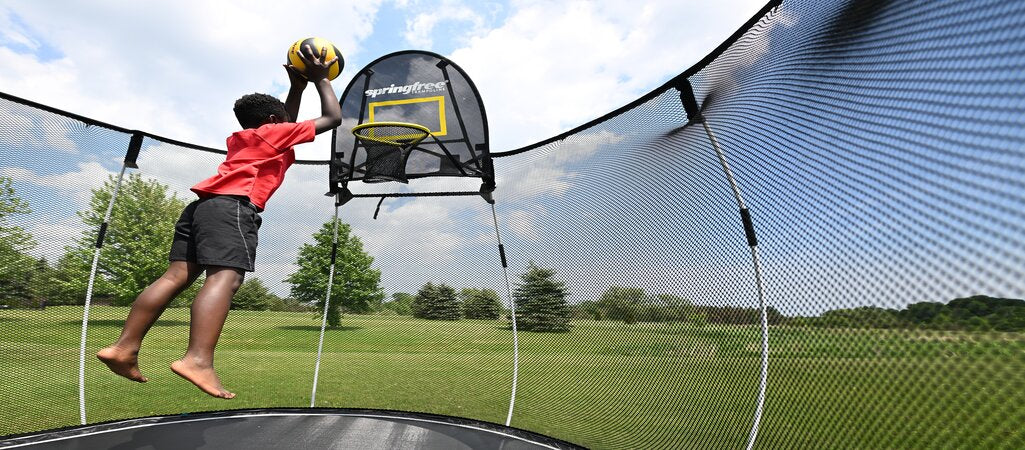 Springfree Trampoline Basketball Hoop Review